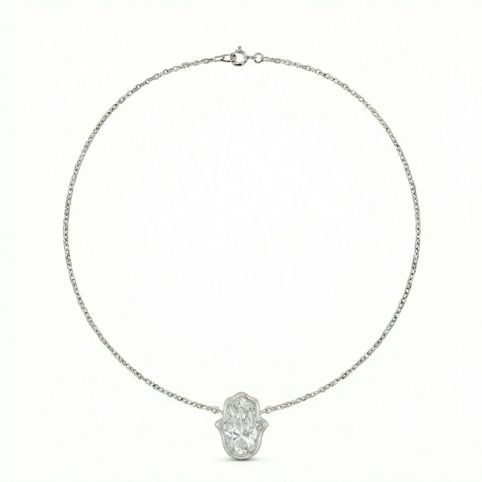 Holy Hamsa Up Necklace full view