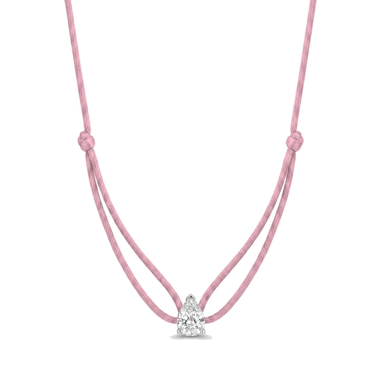 Shapy Sparkle Pear Necklace